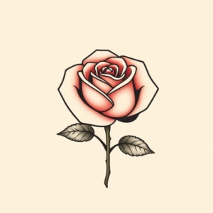 Adorable Rose Tattoo