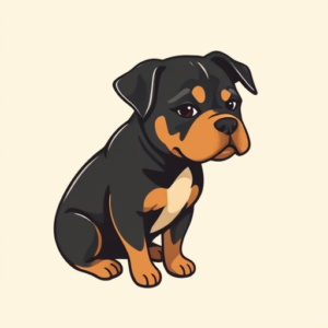 Adorable Rottweiler Tattoo