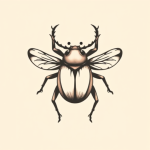 Adorable Scarab Tattoo