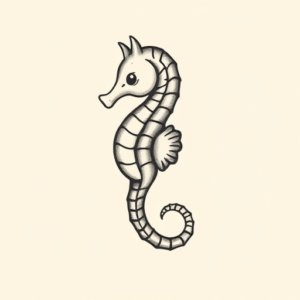 Adorable Seahorse Tattoo