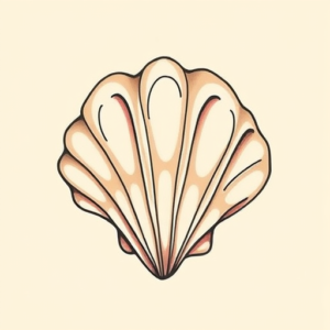 Adorable Seashell Tattoo