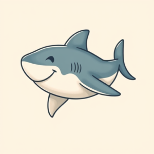 Adorable Shark Tattoo
