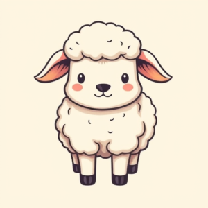 Adorable Sheep Tattoo