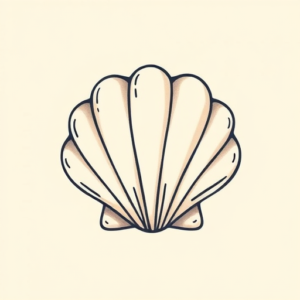 Adorable Shell Tattoo