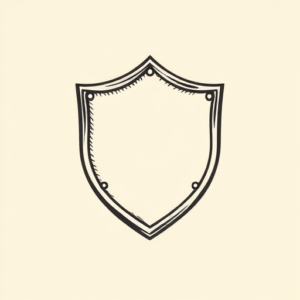 Adorable Shield Tattoo