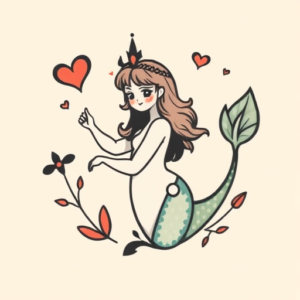 Adorable Siren Tattoo
