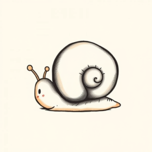 Adorable Snail Tattoo