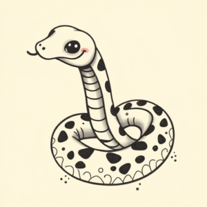 Adorable Snake Tattoo