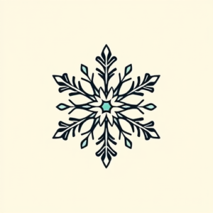 Adorable Snowflake Tattoo