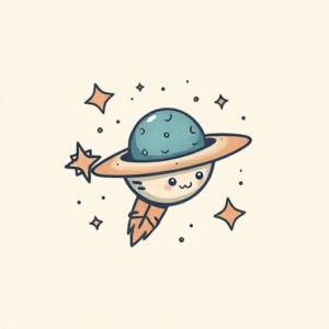 Adorable Space Tattoo