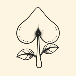 Adorable Spade Tattoo