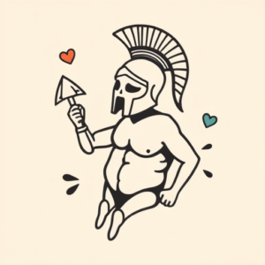 Adorable Spartan Tattoo