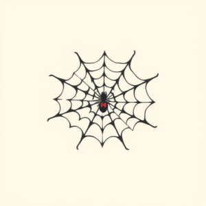 Adorable Spiderweb Tattoo