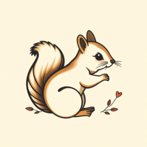 Adorable Squirrel Tattoo