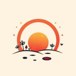 Adorable Sunset Tattoo