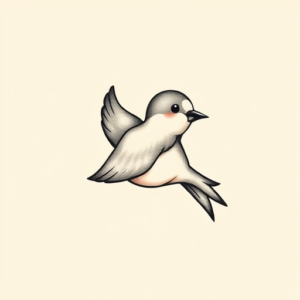 Adorable Swallow Tattoo