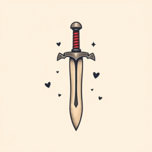 Adorable Sword Tattoo