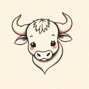 Adorable Taurus Tattoo