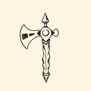 Adorable Tomahawk Tattoo