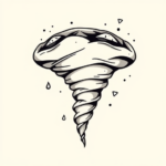 Adorable Tornado Tattoo
