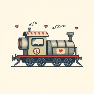Adorable Train Tattoo
