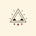 Adorable Triangle Tattoo