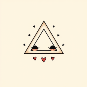 Adorable Triangle Tattoo