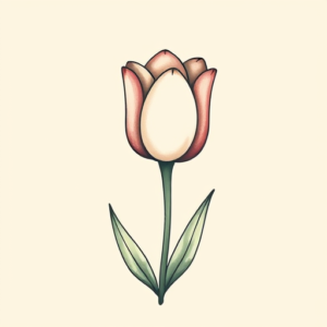 Adorable Tulip Tattoo