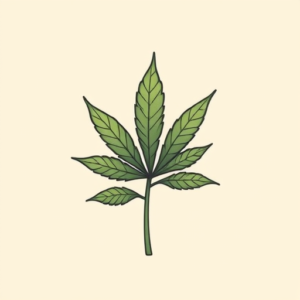 Adorable Weed Tattoo