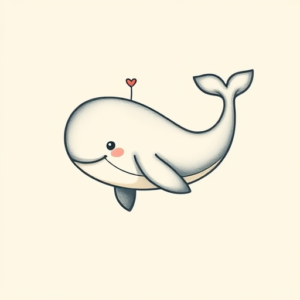 Adorable Whale Tattoo