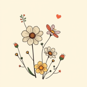 Adorable Wildflower Tattoo