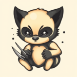 Adorable Wolverine Tattoo