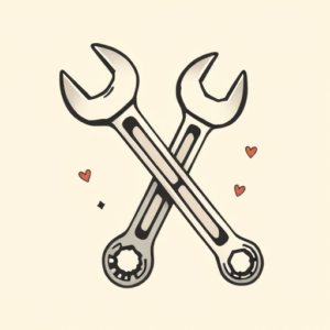 Adorable Wrench Tattoo