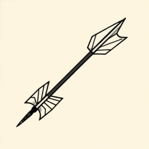 American Traditional Arrow Tattoo