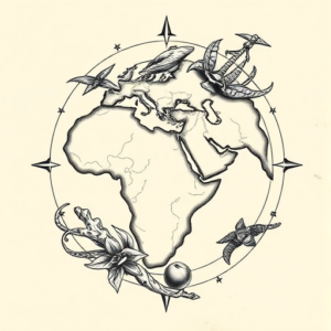 American Traditional Atlas Tattoo