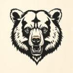 American Traditional Bear Tattoo