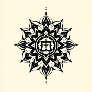 American Traditional Chakra Tattoo