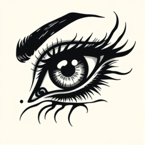 American Traditional Eye Tattoo