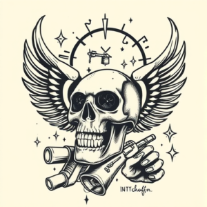 American Traditional Fallout Tattoo