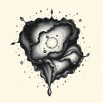 American Traditional Galaxy Tattoo