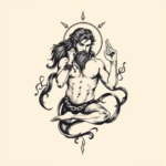 American Traditional Gemini Tattoo