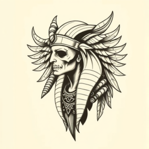 American Traditional Horus Tattoo