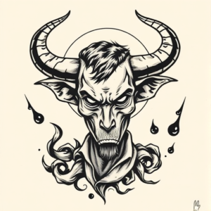 American Traditional Incubus Tattoo