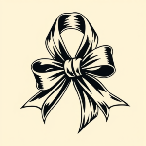 American Traditional Ribbon Tattoo