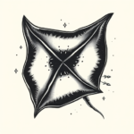 American Traditional Stingray Tattoo