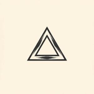 American Traditional Triangle Tattoo