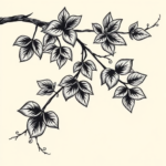 American Traditional Vine Tattoo