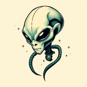 Anime Alien Tattoo