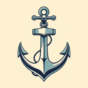 Anime Anchor Tattoo