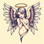 Anime Angel Tattoo